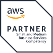 AWS MSP 파트너_이테크 클라우드_ AWS SMB Services Competency badge